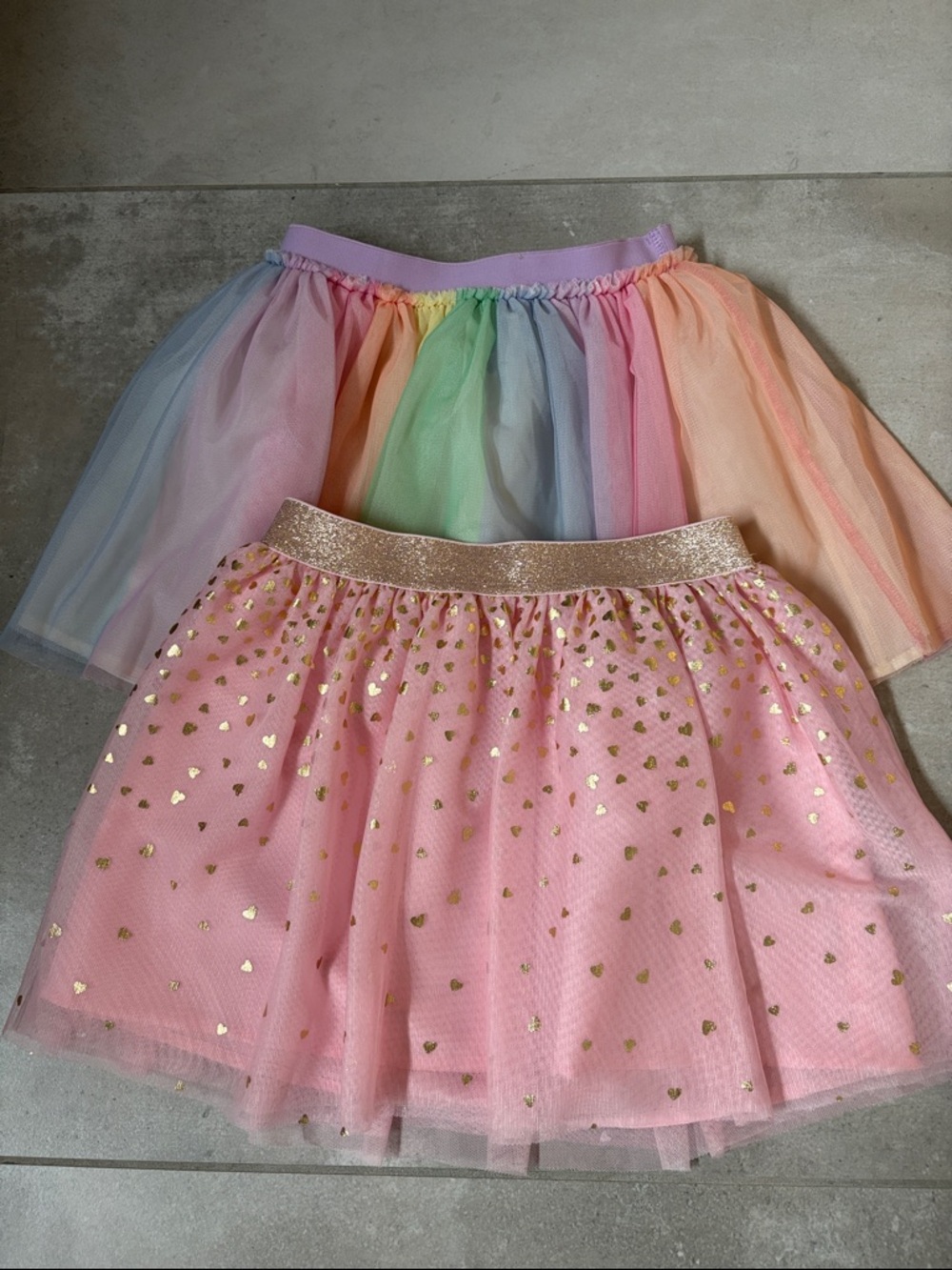 Bundle of 2 girls tulle twirl skirts